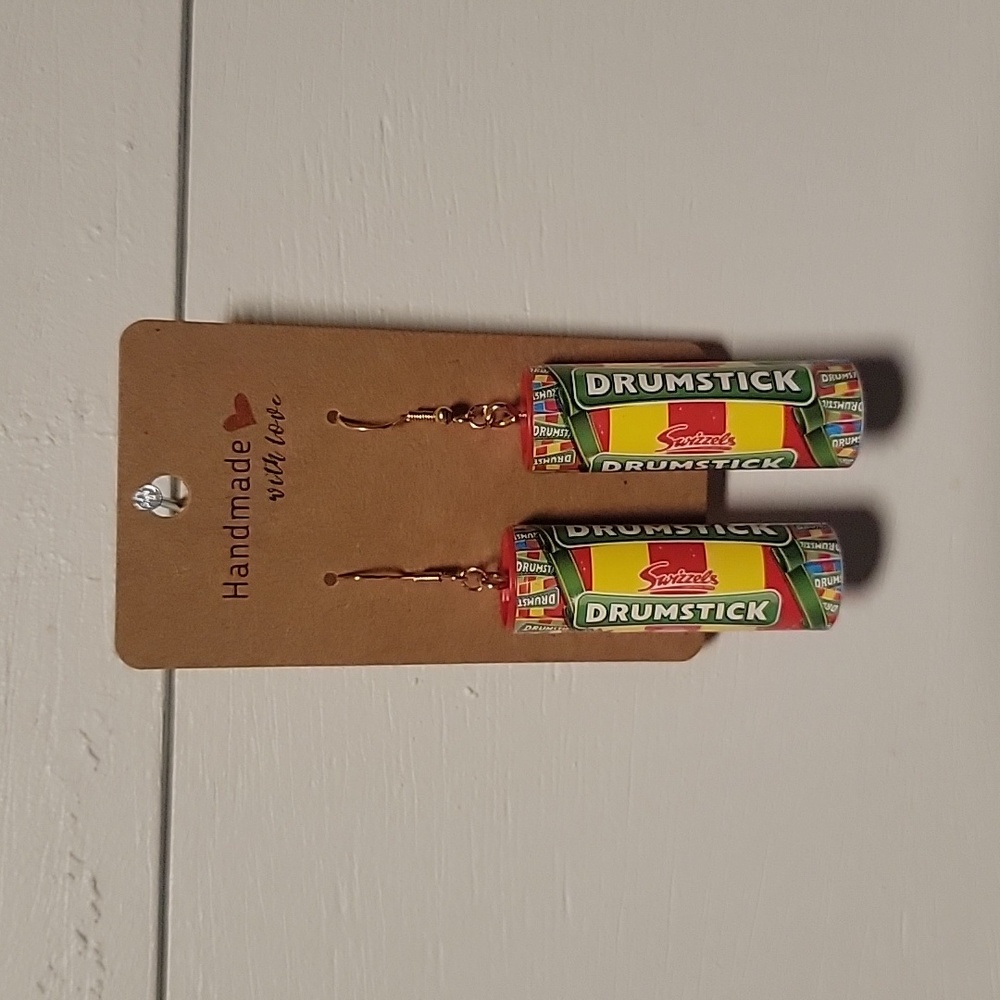 Handmade "Drumstick" Earrings